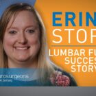 Erin talks about her spinal fusion surgery.