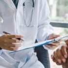 Doctor giving a consultation to a patient.