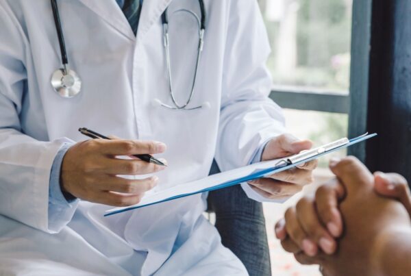 Doctor giving a consultation to a patient.